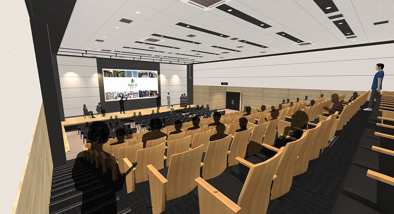 内装イメージパース（講堂）