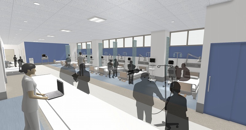 内装イメージパース（救急センター）